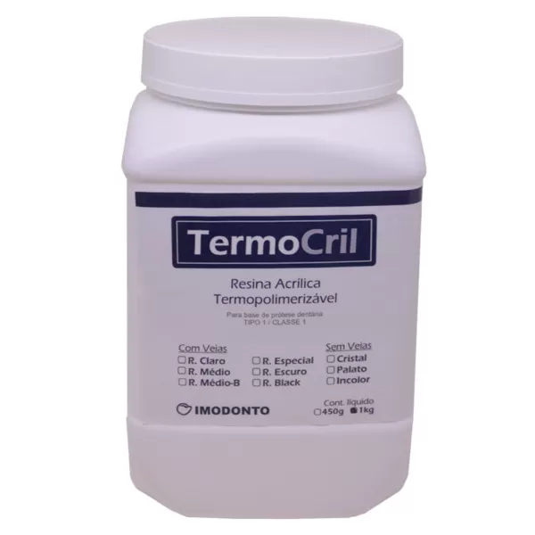 Resina TermoCril Pó 1kg - Imodonto